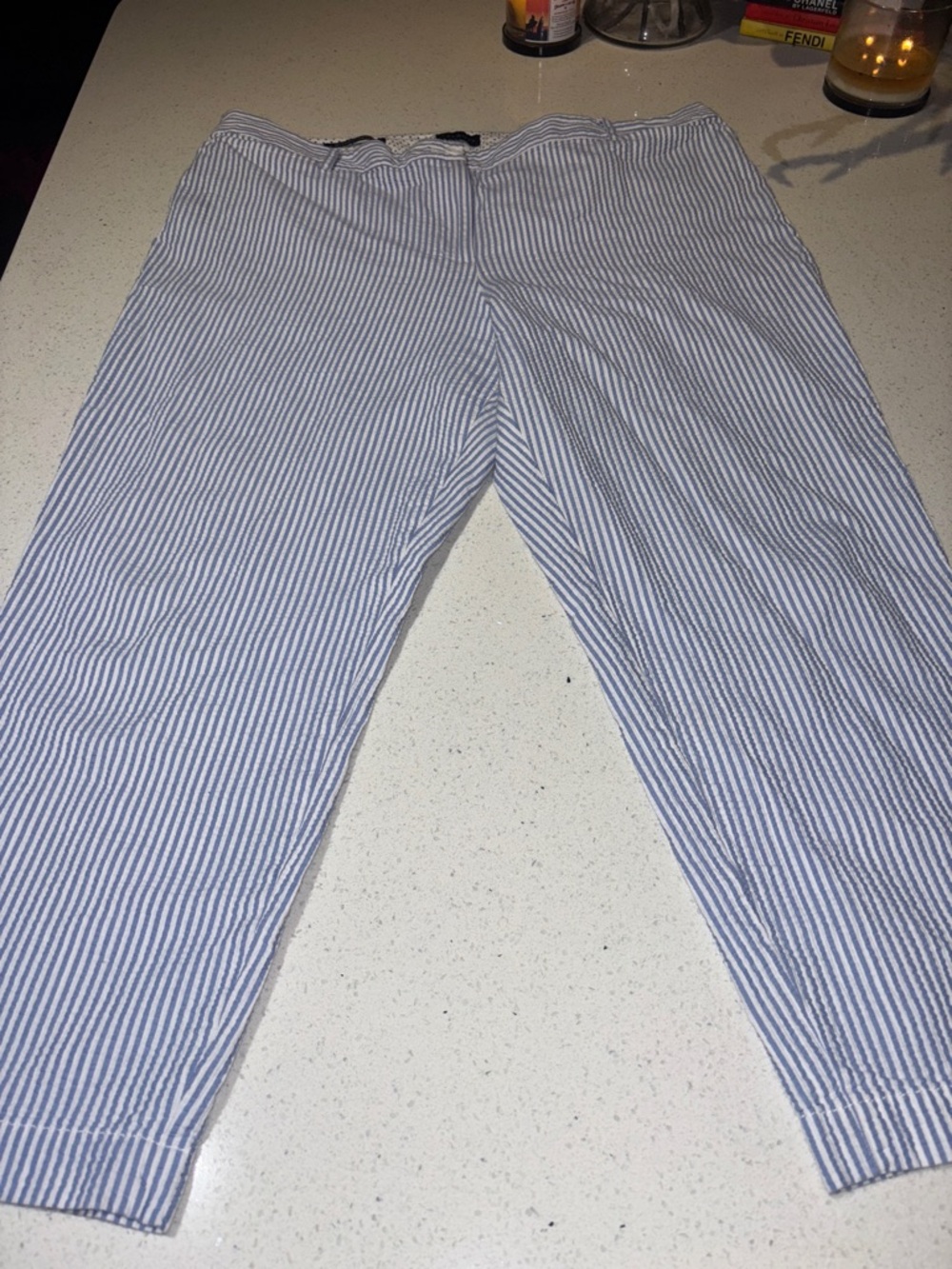 Talbots Blue and White Striped Kids' Pants